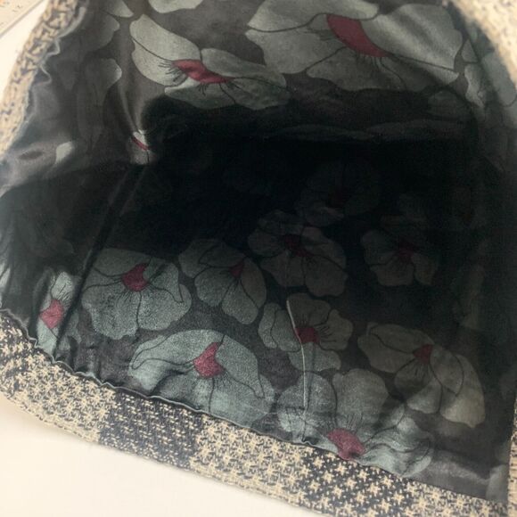 Billabong Pea Coat Blazer Womens M Medium Multi Checkered Wool Blend Button Up - Picture 5 of 12